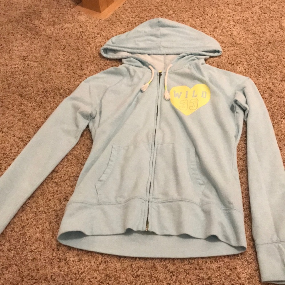 City Streets Baby Blue Zip Up Hoodie